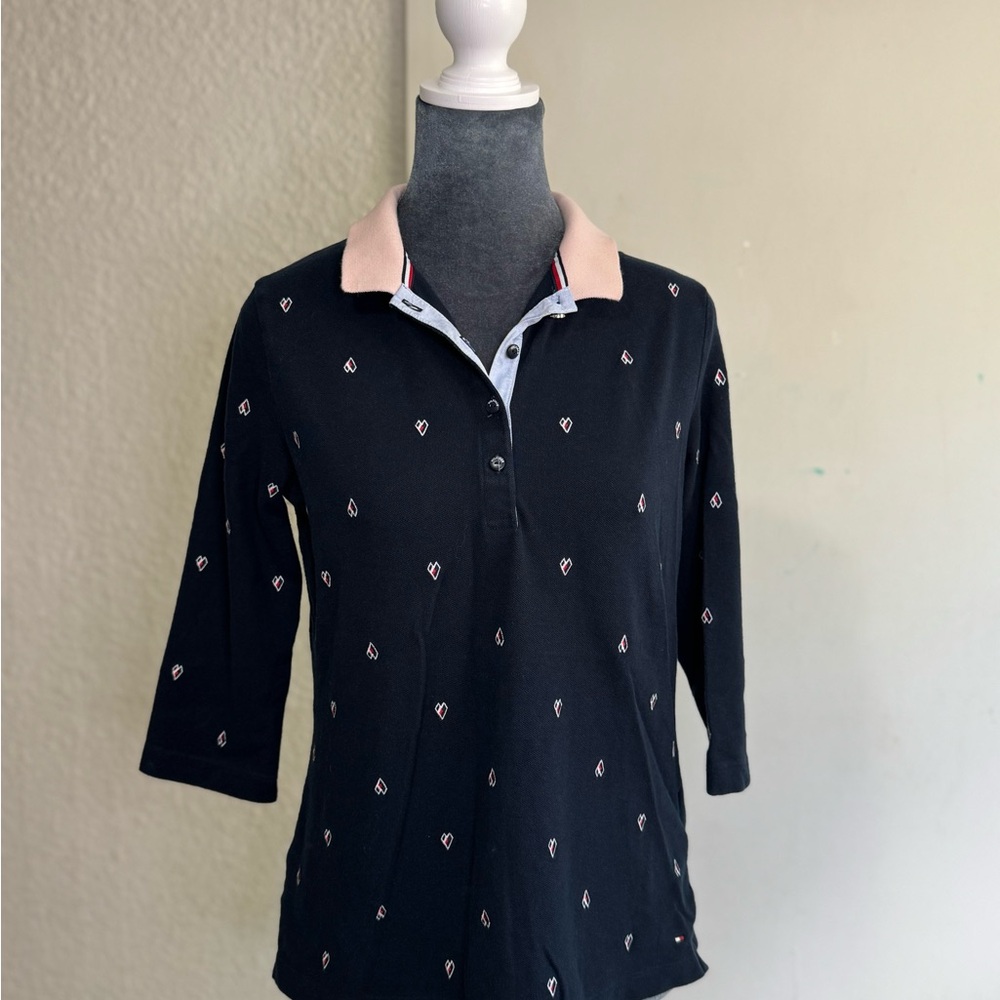 Women’s Navy Blue Tommy Hilfiger Polo Blouse